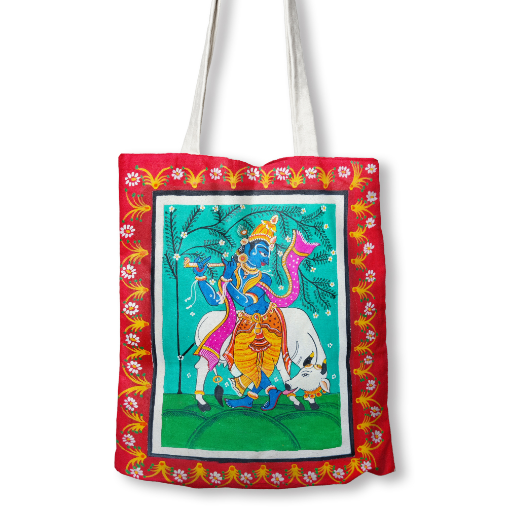 Cheriyal Painting on Cloth Bag DIY Kit by Penkraft